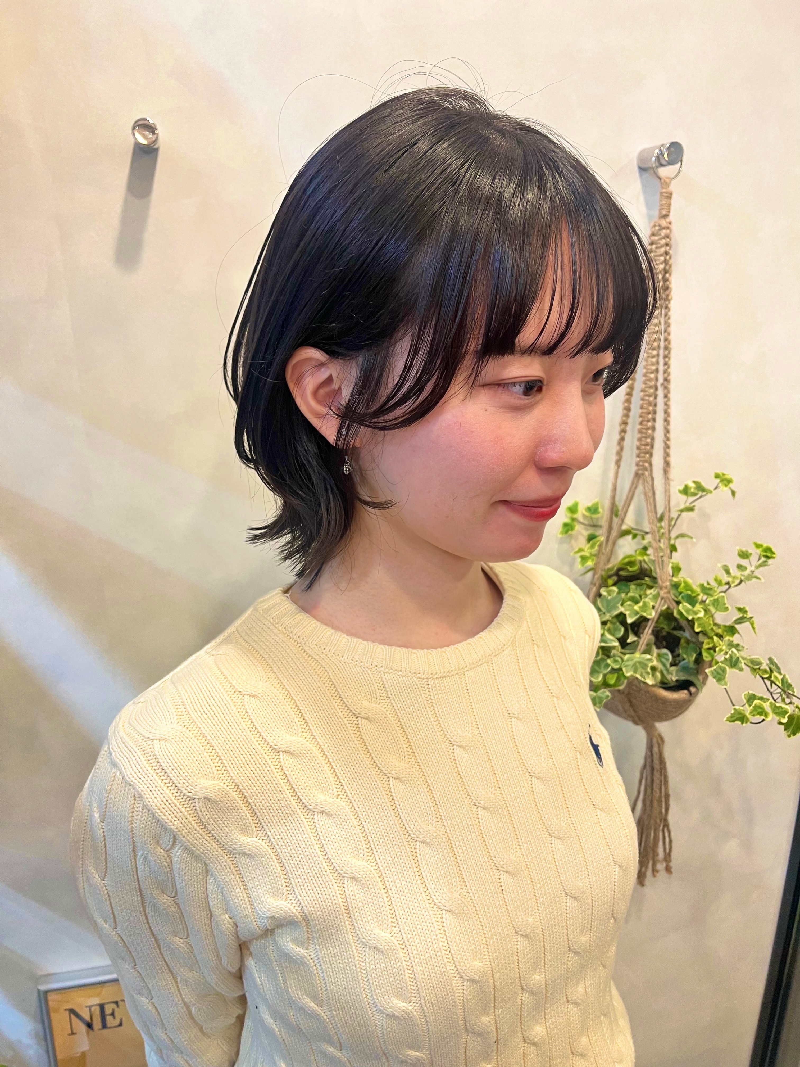 soin de brace coco. 四条河原町店【ソワンドゥブレスココシジョウカワラマチテン】のスタイル紹介。くびれレイヤーボブ×ダークグレージュ