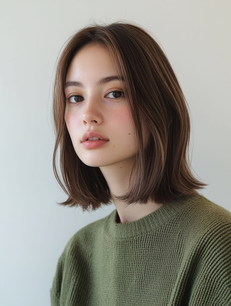 個室美容室 ディアローグ 戸塚店【コシツビヨウシツ ディアローグ トツカテン】のスタイル紹介。大人の切りっぱなしボブ