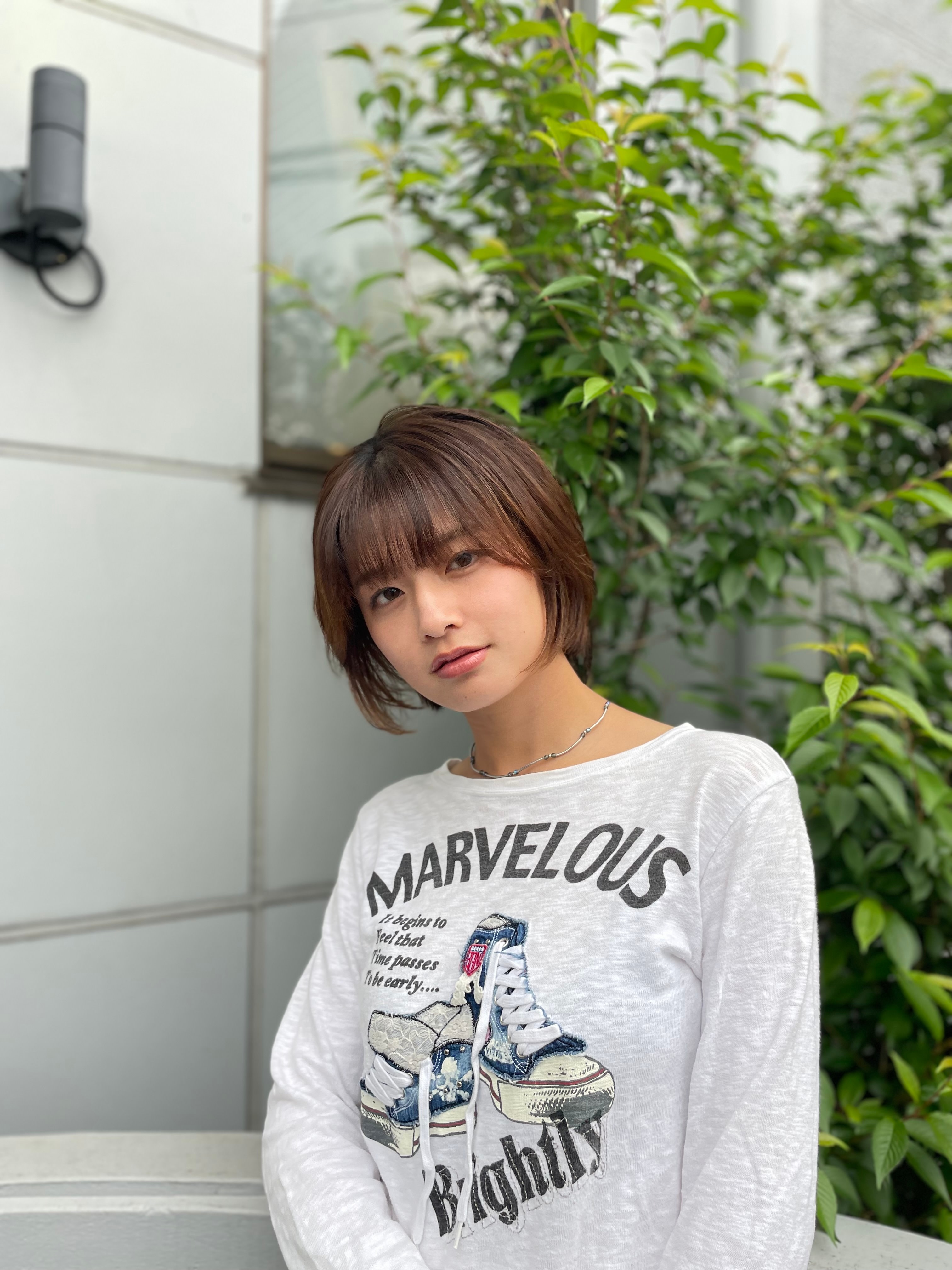 ao.tokyo 二子玉川美容室【アオトーキョー フタコタマガワビヨウシツ】のスタイル紹介。フェミニンショートボブ