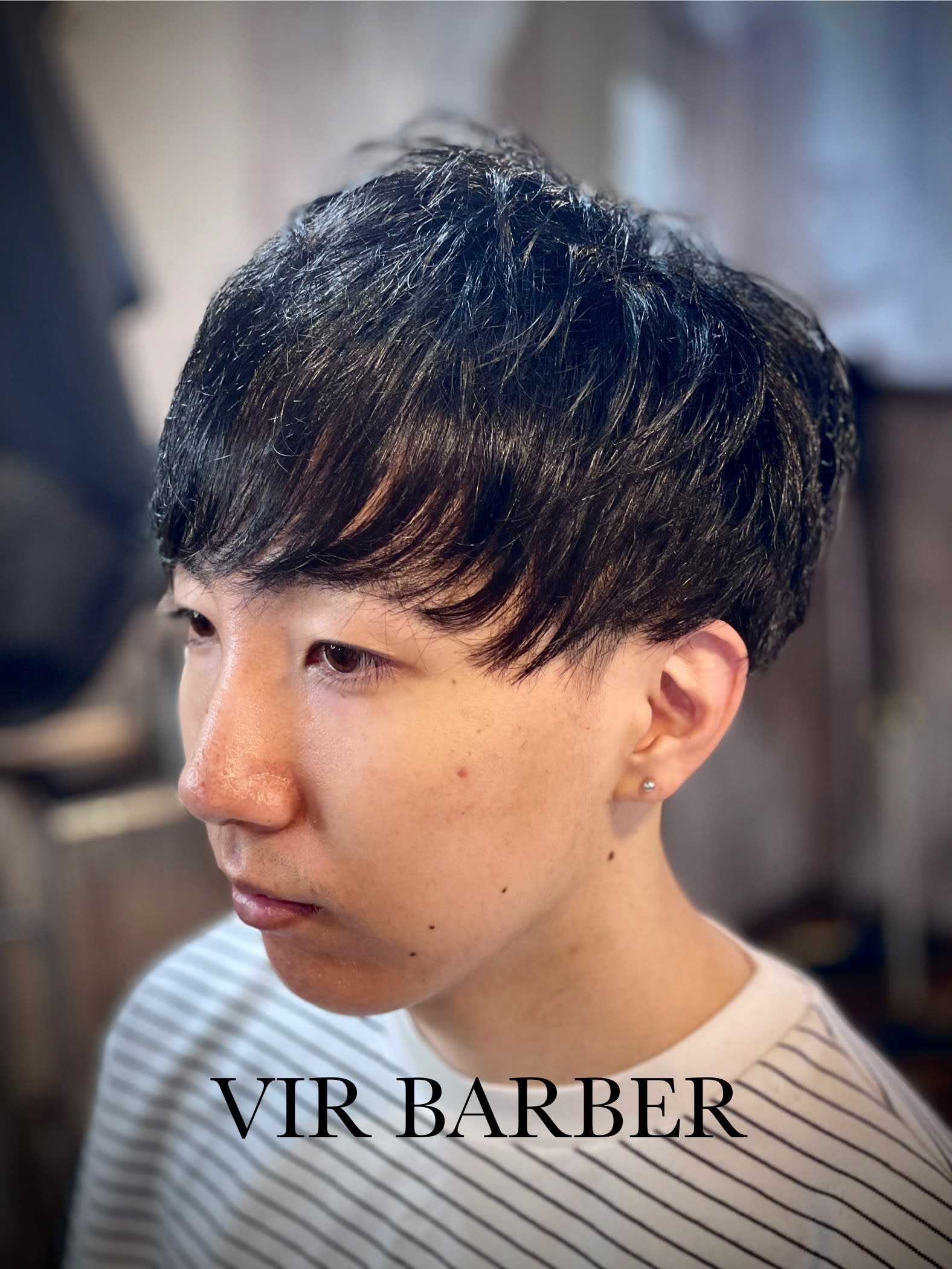 VIR BARBER【ヴィルバーバー】のスタイル紹介。【マッシュ × ショート】柔らか質感で好印象スタイル