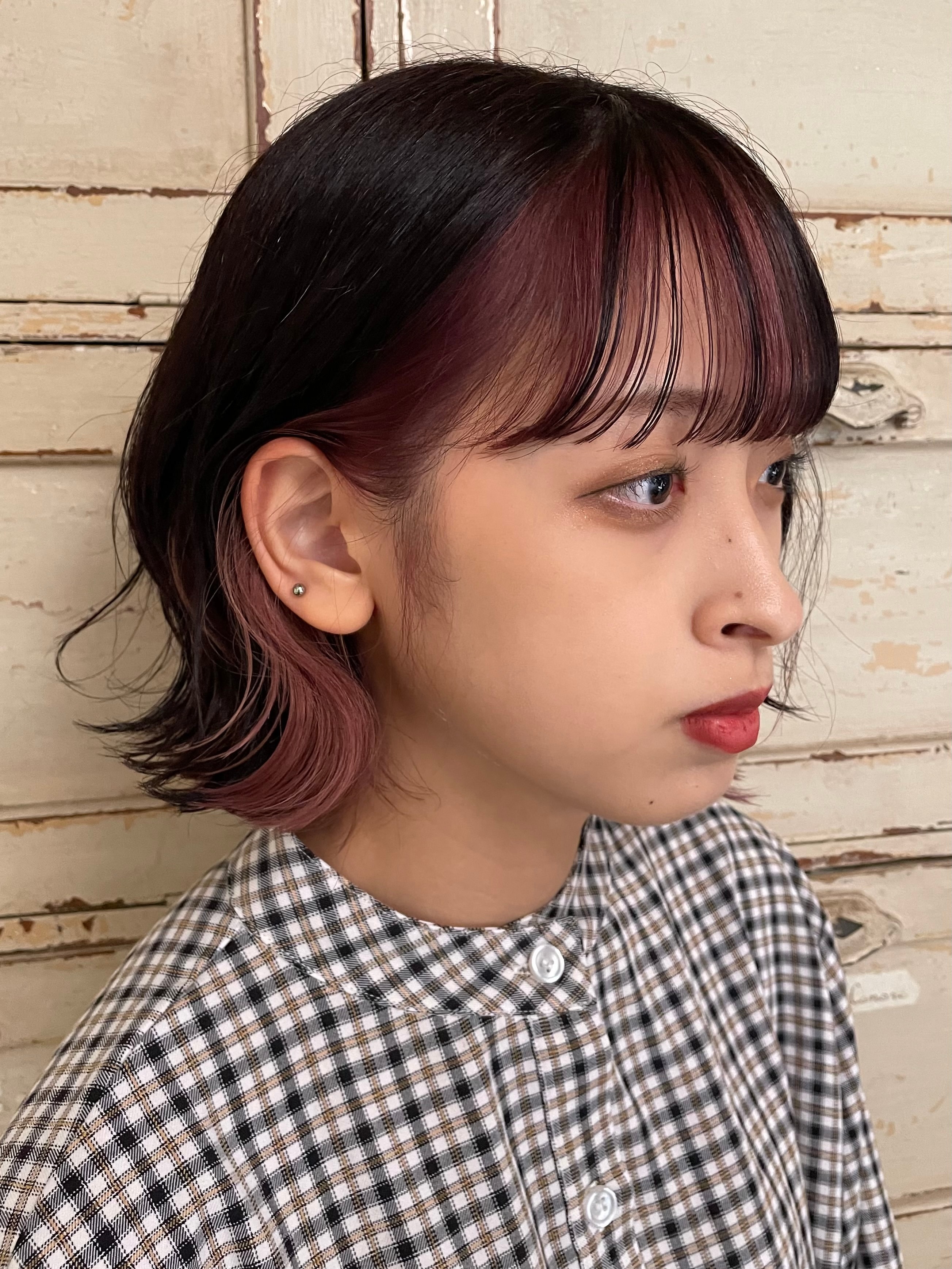 RorriM【ロリム】【ロリム】のスタイル紹介。インナーカラー × ラベンダーピンク × ボブ