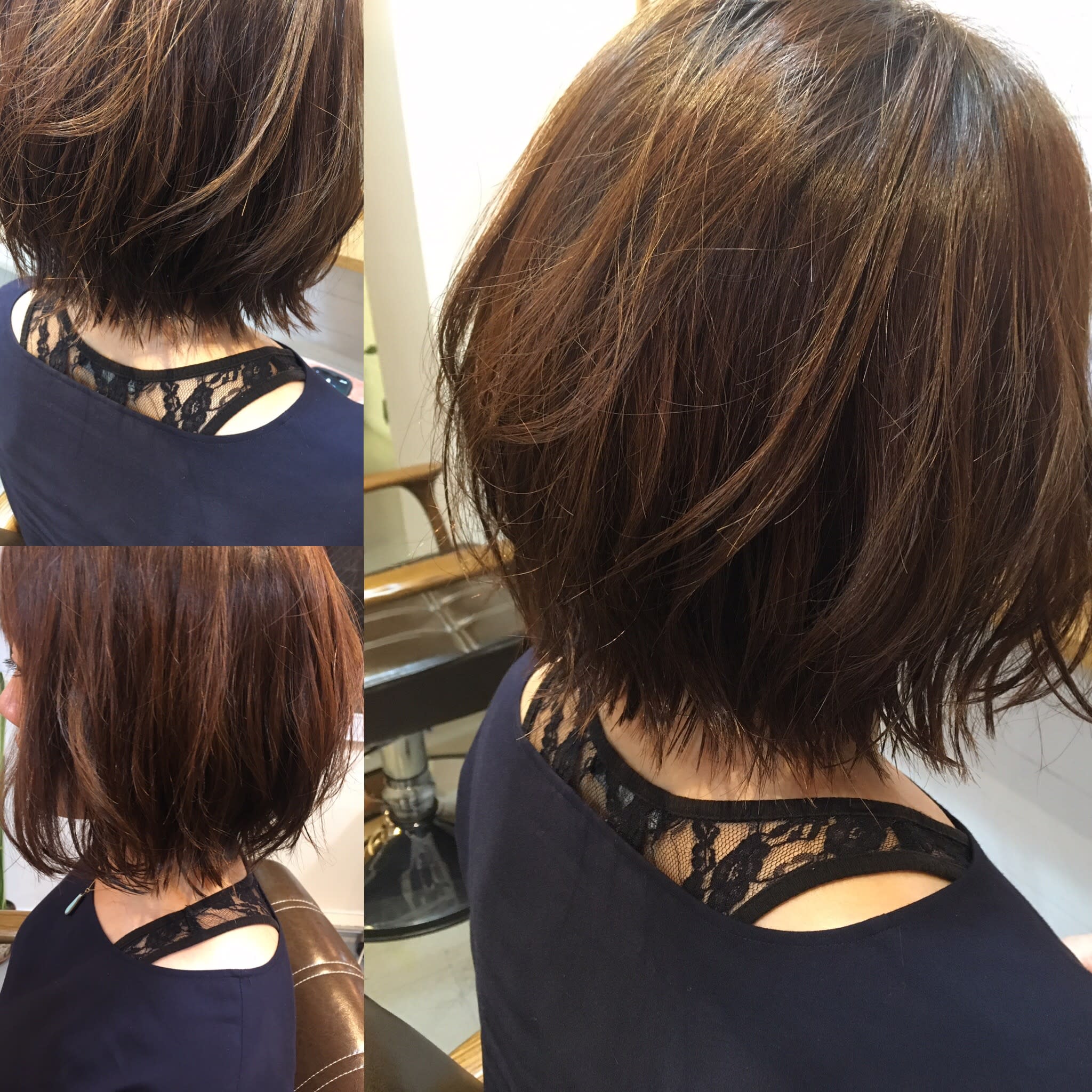 ポワル理美容室【ポワルリビヨウシツ】のスタイル紹介。外ハネボブ