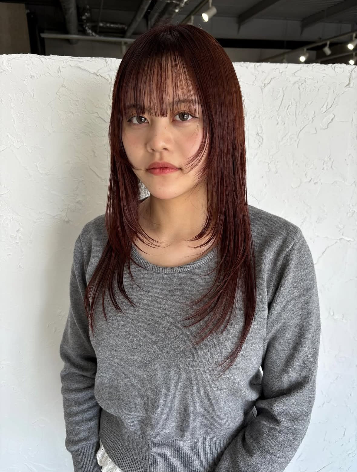 eim【アイン】のスタイル紹介。ボルドーブラウン