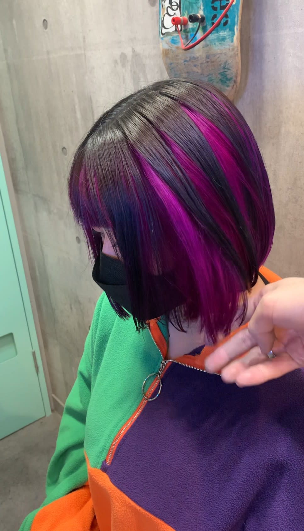 Re.(by INK.) 渋谷 ハイトーン/ウルフカット/デザインカラー/髪質改善【アールイーバイインク シブヤ ハイトーンウルフカットデザインカラーカミシツカイゼン】のスタイル紹介。Re.(by INK.) 渋谷×スタイル