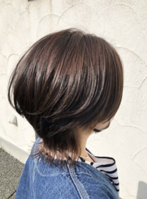 Chainon by charis 【シェノンバイカリス】盛岡|向中野【シェノン バイ カリス】のスタイル紹介。ショートウルフ×ショコラ【盛岡|向中野|シェノン】