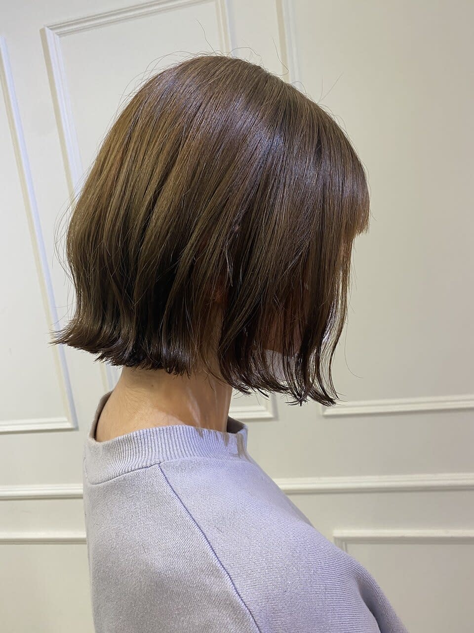 Hair studio Olive 南森町店【ヘアースタジオオリーブミナミモリマチテン】のスタイル紹介。外はね×ボブ