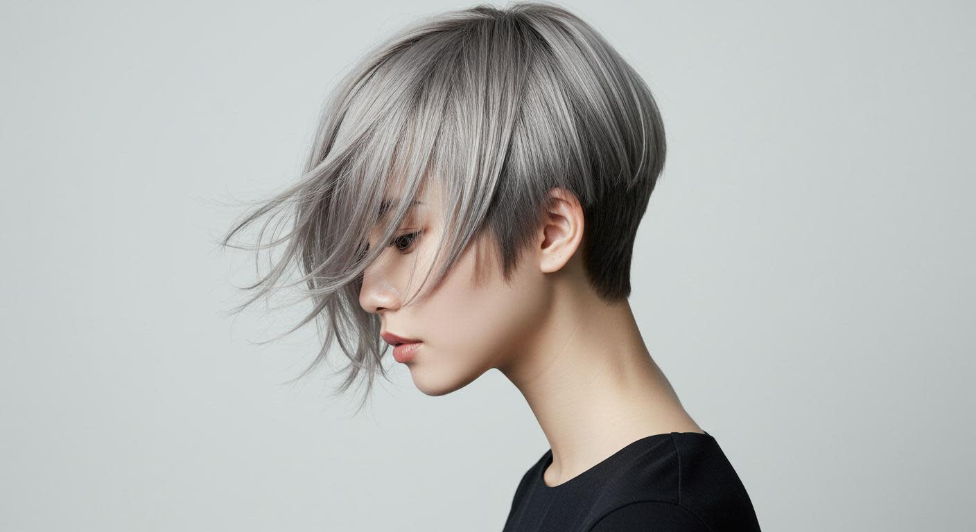 髪質改善ヘアエステ専門美容室Ultimate【カミシツカイゼンヘアエステセンモンビヨウシツアルテマ】のスタイル紹介。グレイス・クロップシルエット