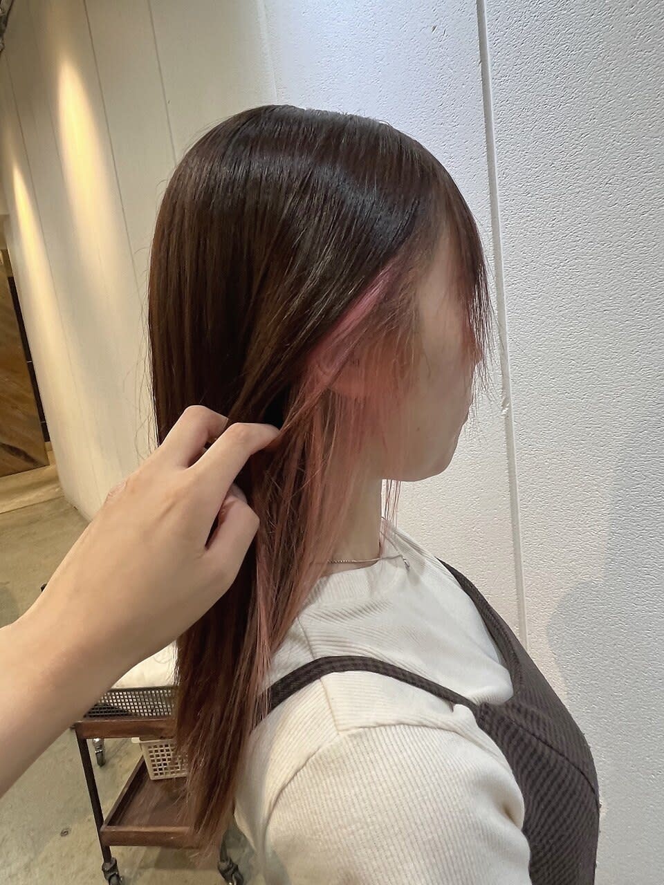 Lolonois 中津【ロロネー】【ロロネーナカツ】のスタイル紹介。【Lolonois中津】ピンクブラウン×ホワイトピンク