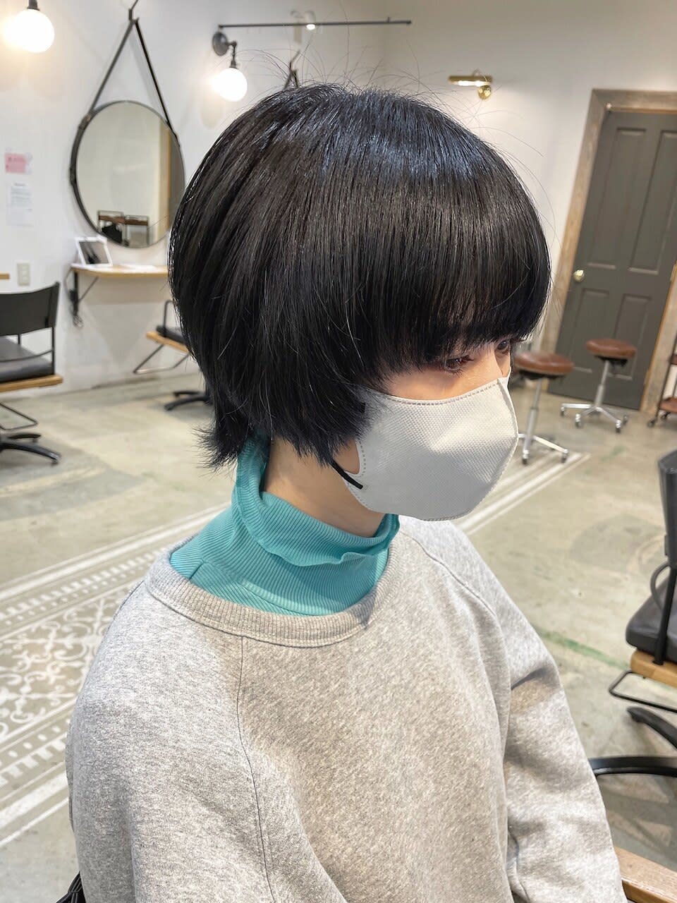 Lolonois 中津【ロロネー】【ロロネーナカツ】のスタイル紹介。【Lolonois中津】ウルフショート×ブルーブラック