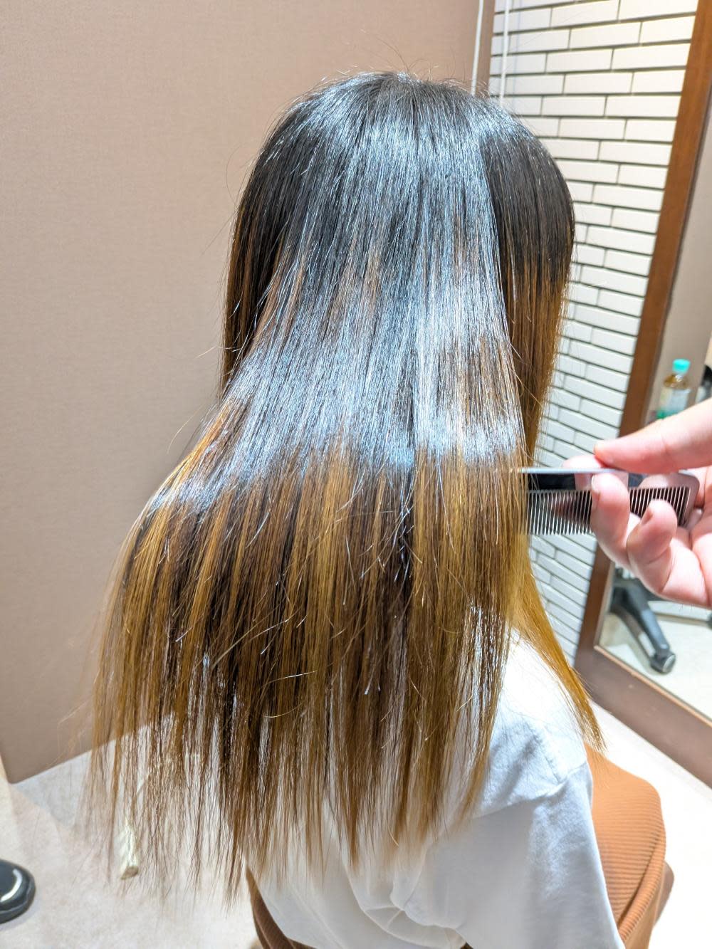 半個室型美容室 Sourire 小倉店【ハンコシツガタビヨウシツ スーリール コクラテン】のスタイル紹介。それぞれの髪質に合わせた髪質改善縮毛矯正