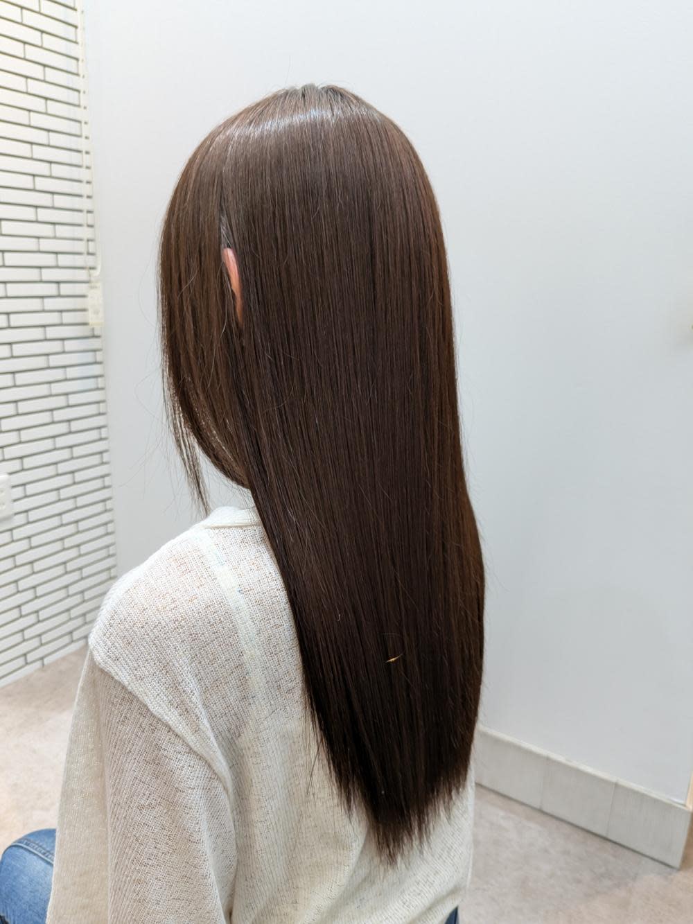 半個室型美容室 Sourire 小倉店【ハンコシツガタビヨウシツ スーリール コクラテン】のスタイル紹介。髪質改善縮毛矯正でストレートロングに！