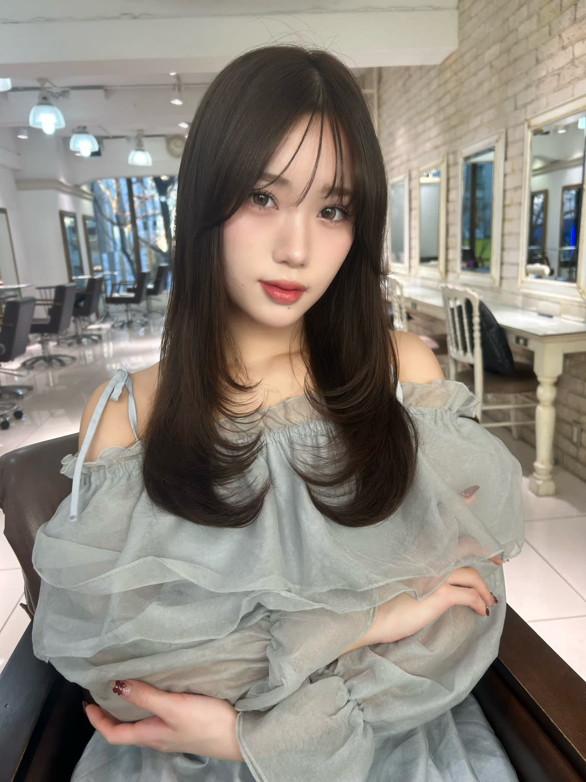 フォルテ 城北店【フォルテ ジョウホクテン】のスタイル紹介。大人可愛い顔まわりレイヤースタイルでトレンドヘアに