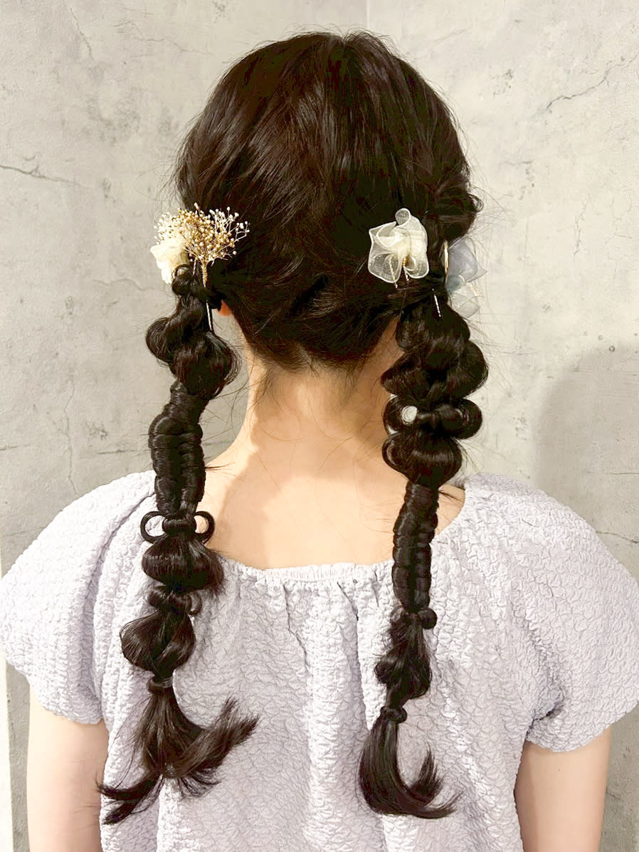 Afinar 横浜店【アフィナーヨコハマテン】のスタイル紹介。推し活/ツイン編み下ろし