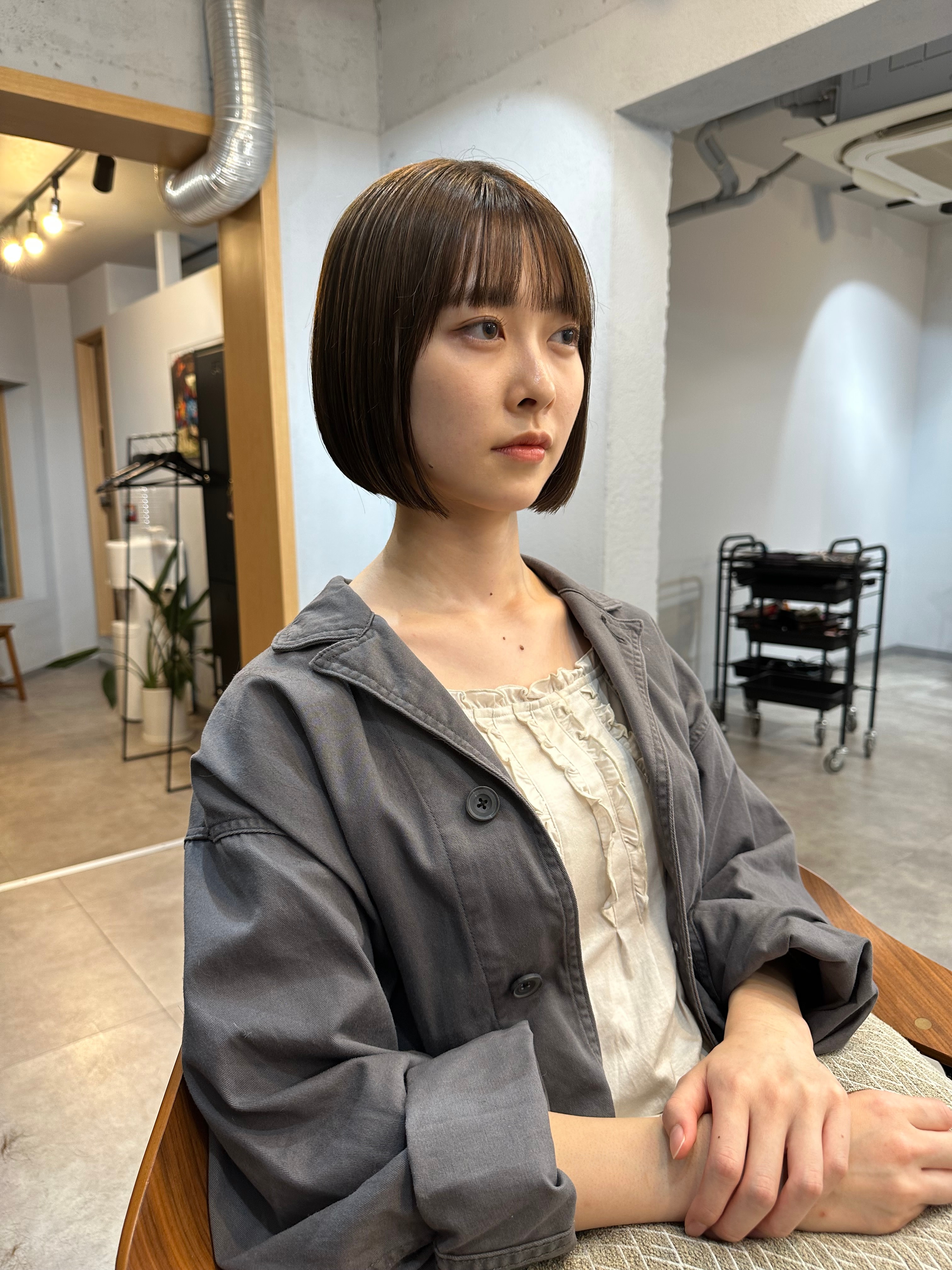 ciala【シアラ】のスタイル紹介。首長効果！ワンレンボブ