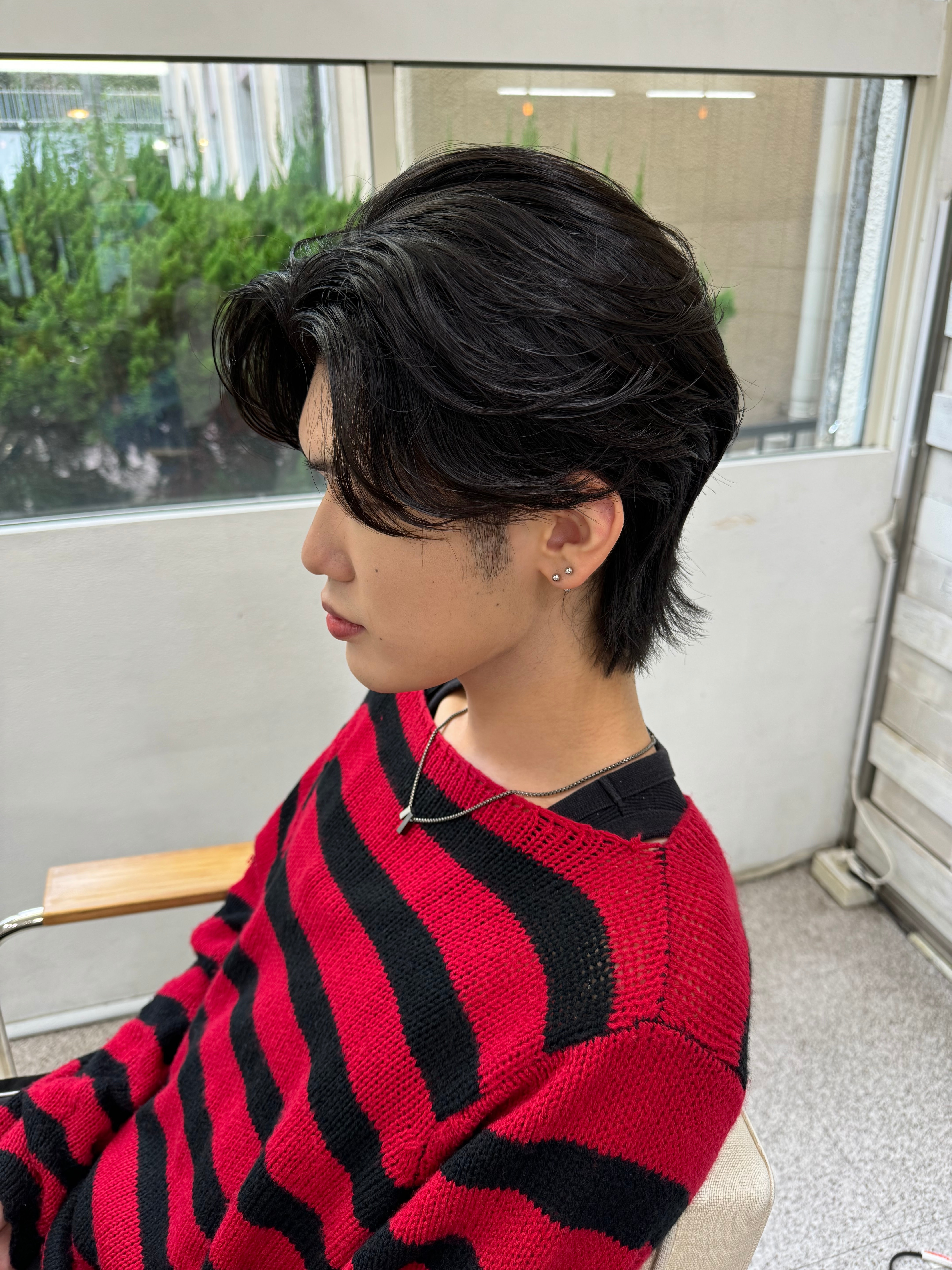 Hair ALES 原宿【ヘアーアレスハラジュク】のスタイル紹介。メンズウルフ/中性ウルフ/ウルフカット/