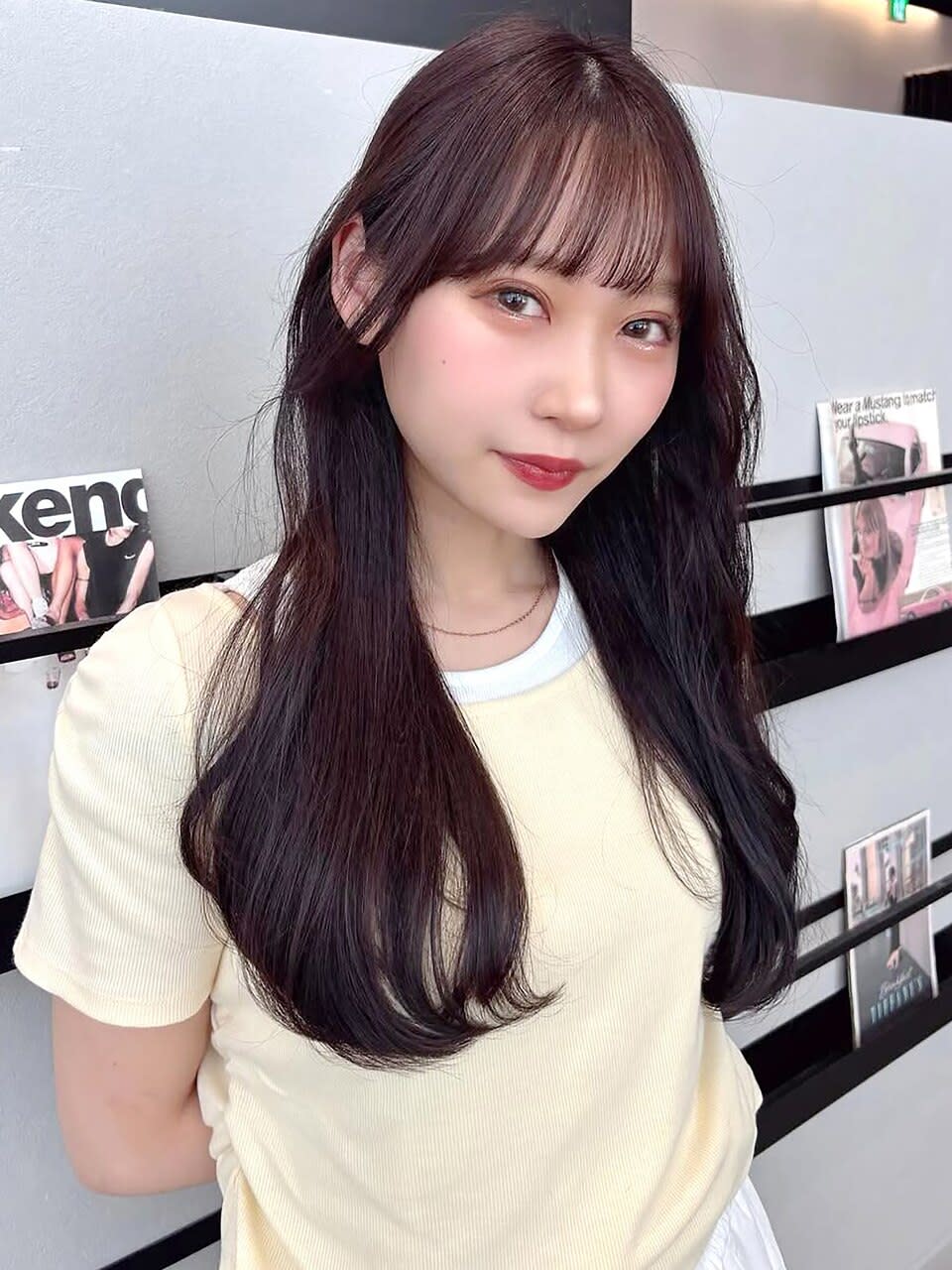 K-two あべのキューズモール店【ケーツー】【ケーツーアベノキューズモールテン】のスタイル紹介。大人ガーリー*ロングヘア*レイヤーカット*顔周り*前髪カット