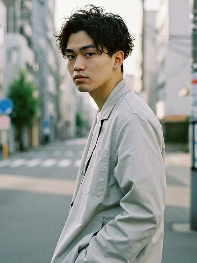 Liens de HELME（リアン）なんばマルイ【リアンナンバマルイ】のスタイル紹介。#メンズパーマ　#マッシュスタイル