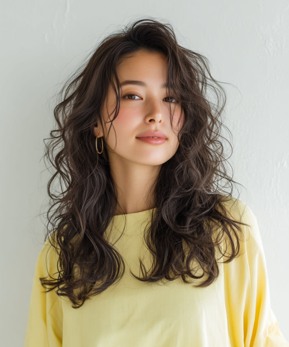 m2 Hair Design【エムツーヘアデザイン】のスタイル紹介。大人のゆるふわウェーブ