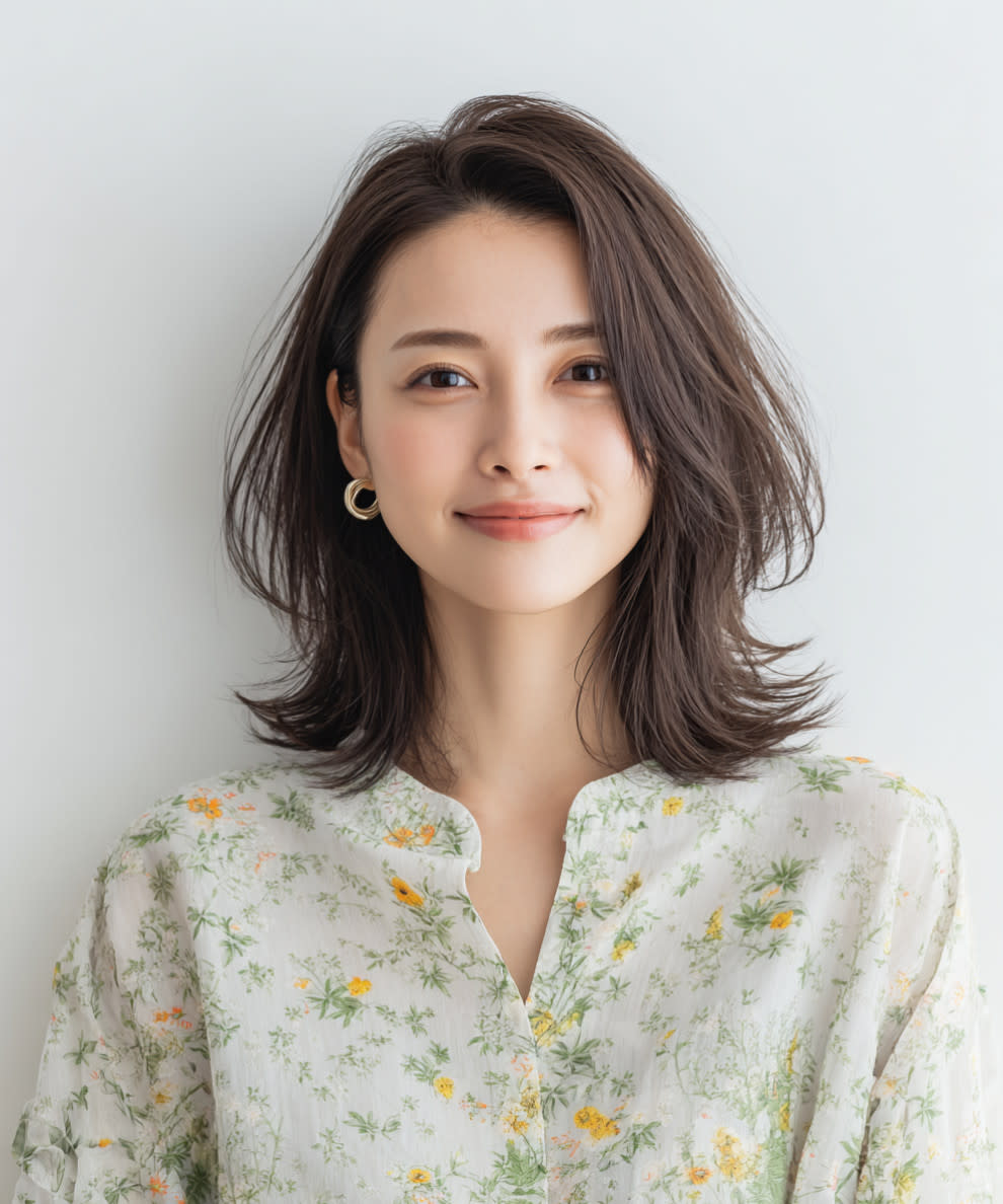 m2 Hair Design【エムツーヘアデザイン】のスタイル紹介。柔らか外はね