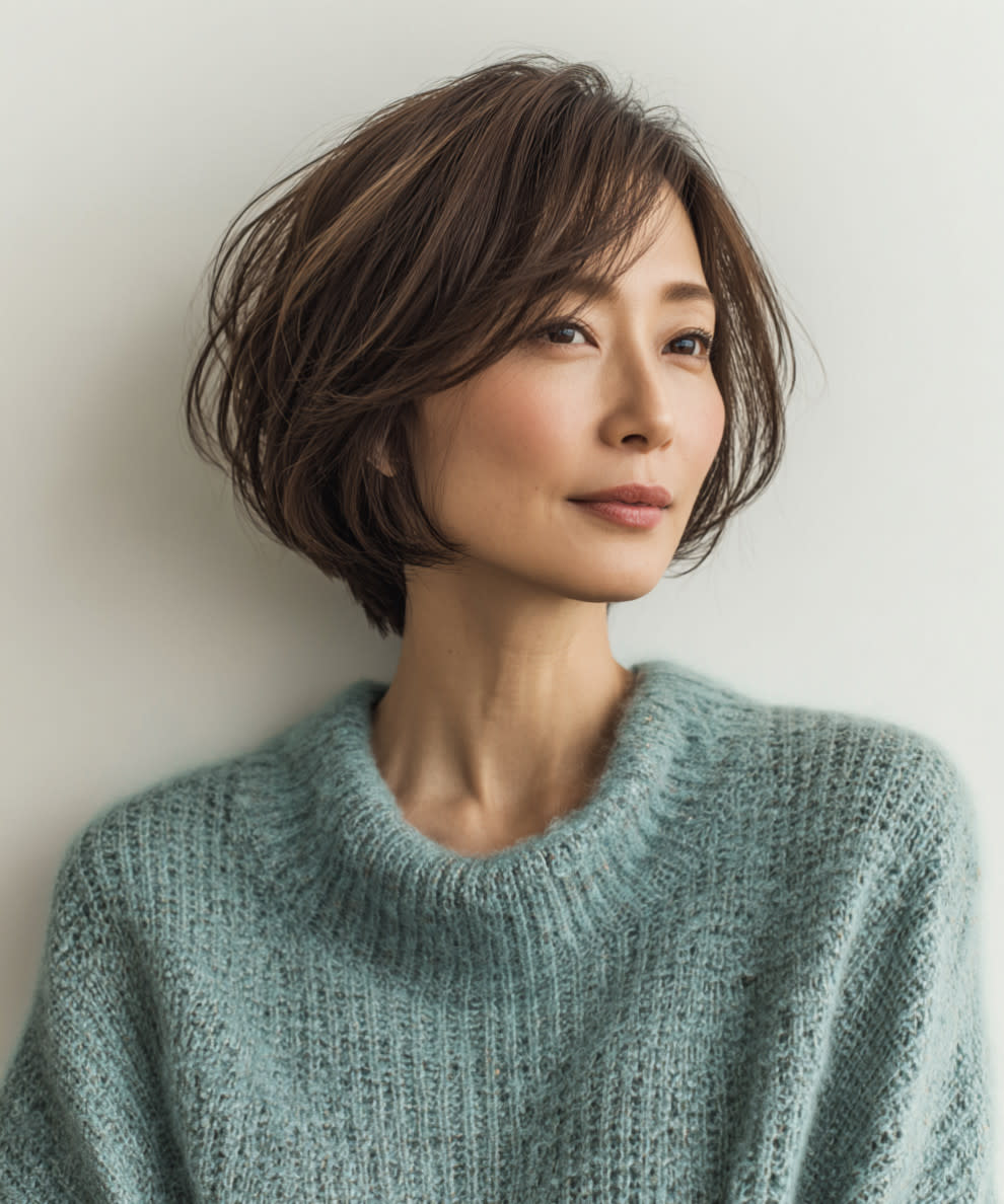 m2 Hair Design【エムツーヘアデザイン】のスタイル紹介。大人ボブ