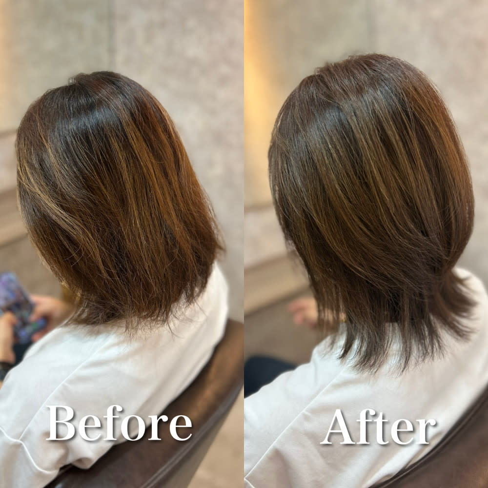 F.U.N 竹ノ塚店【ファン】【ファン タケノツカテン】のスタイル紹介。白髪ぼかし(グラデーション)白髪キレイにマイナス10歳