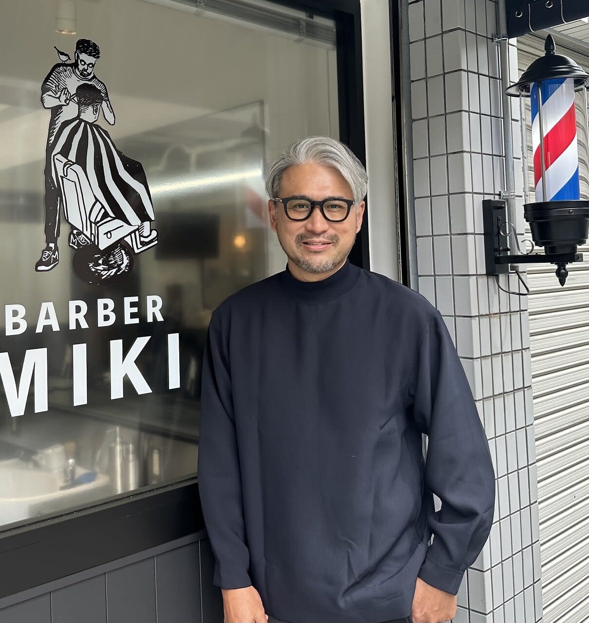 BARBER MIKI  塚本【バーバー ミキ ツカモト】のスタイル紹介。ナチュラル7:3パートスタイル