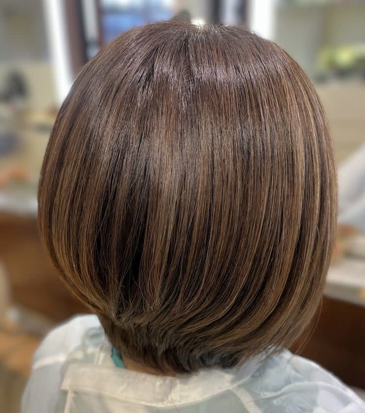 HAIR＆MAKE manis 髪質改善・白髪ぼかし【ヘアーアンドメイク マニス カミシツカイゼン シラガボカシ】のスタイル紹介。HAIR＆MAKE manis×スタイル