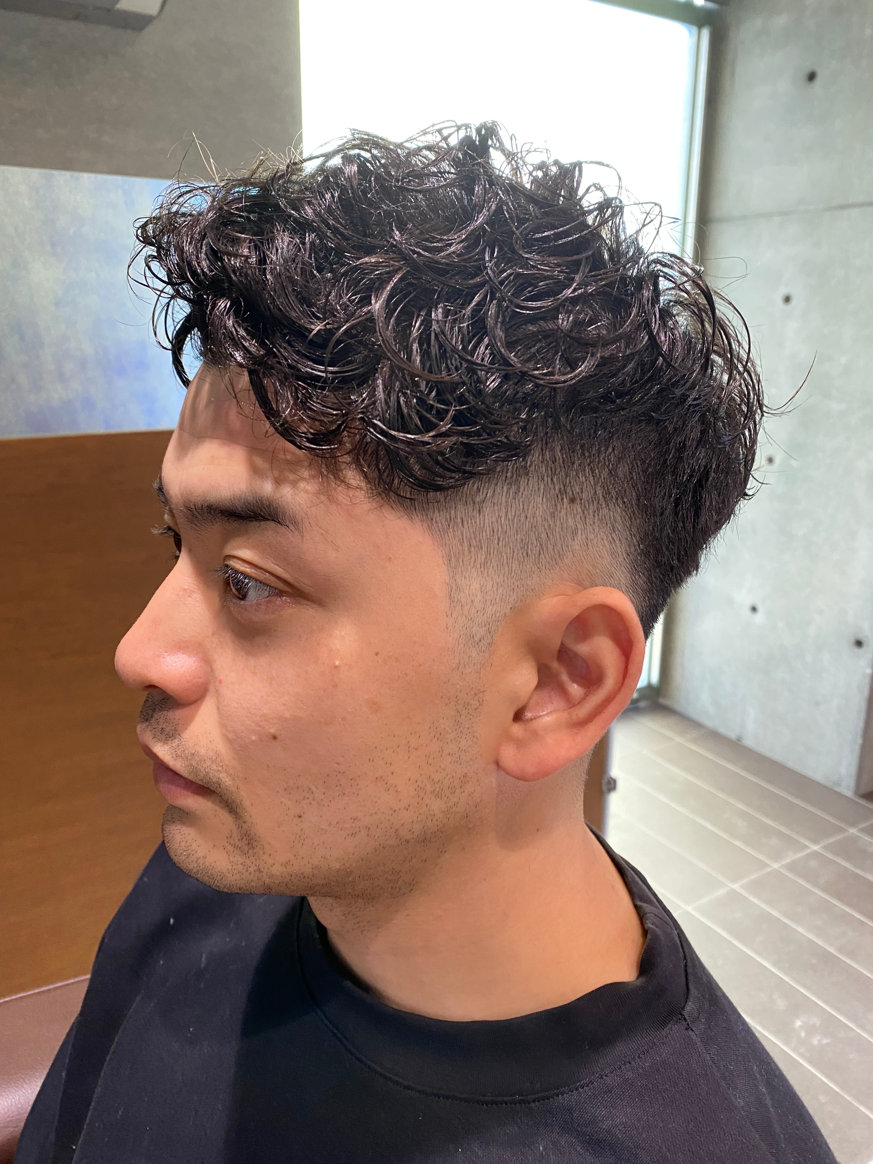 men's hair salon borns【メンズヘアーサロンボーンズ】のスタイル紹介。フェードパーマ