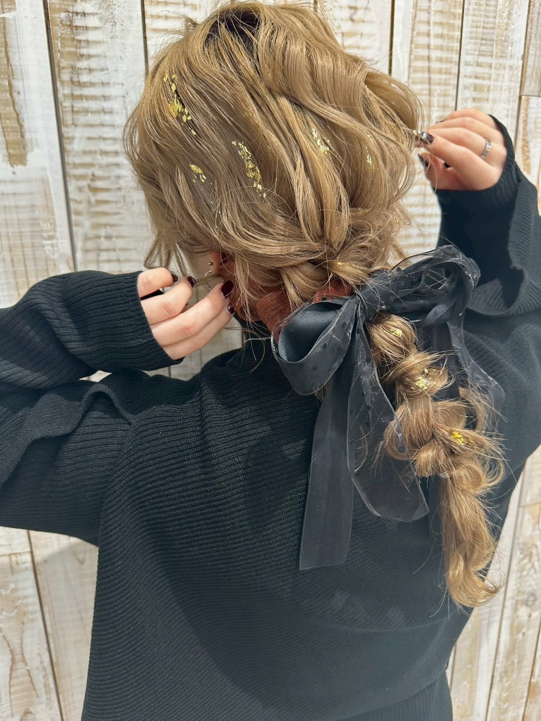 岡山髪質改善美容室 hair studio Chao by MICHI 【ヘアースタジオチャオ】【オカヤマカミシツカイゼンビヨウシツヘアースタジオチャオバイミチ】のスタイル紹介。【ChaoMICHI yu-ka】編みおろし ヘアセット