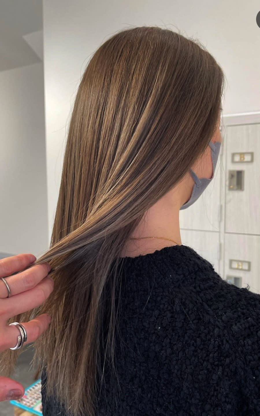 Pap's de coiffeur 小林店【パプス ド コワフュール オバヤシテン】のスタイル紹介。マロンベージュ×髪質改善カラー