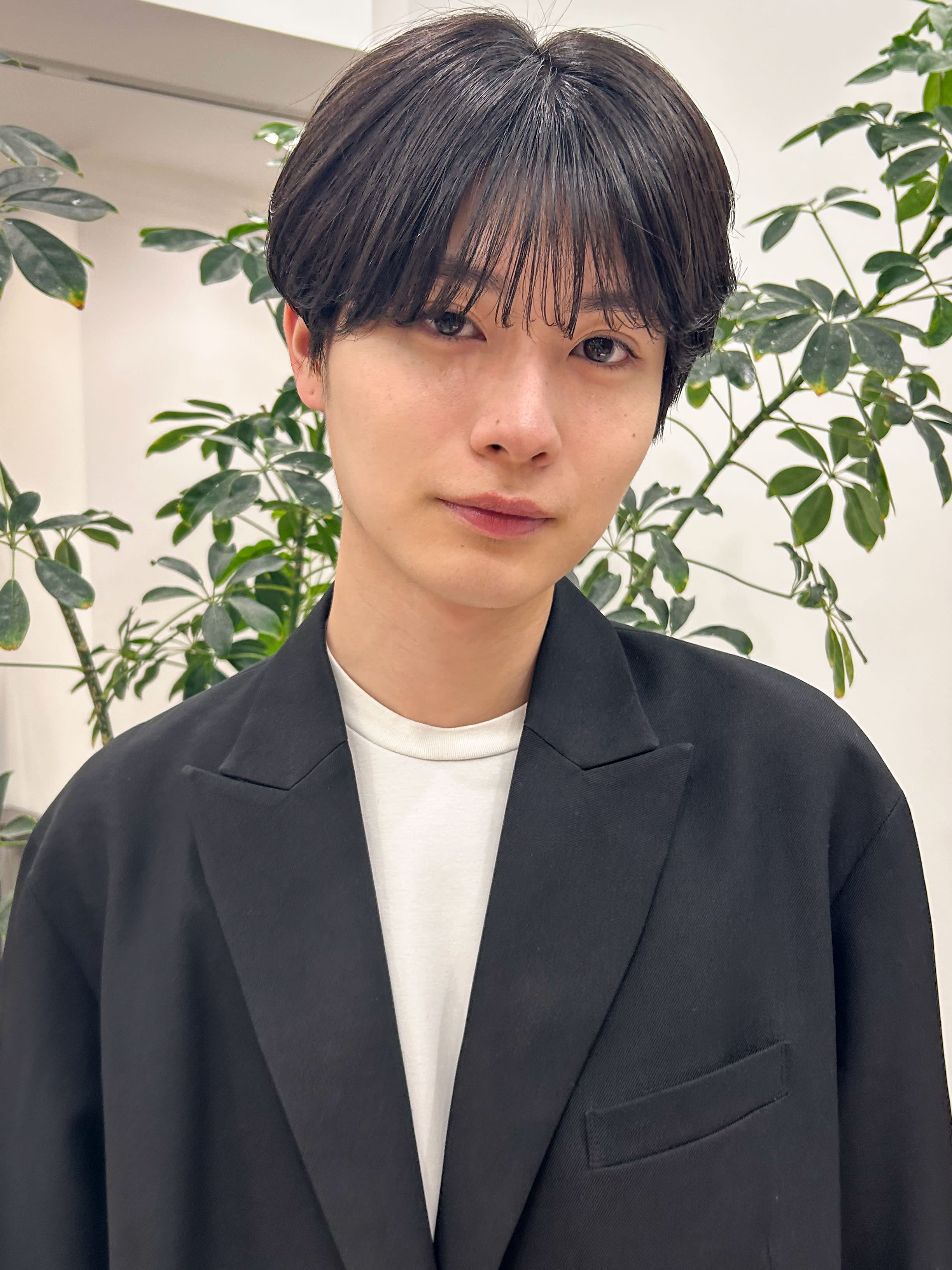 L men's 渋谷 メンズカット/眉毛/メンズ パーマ/ニュアンスパーマ【エル メンズ】のスタイル紹介。メンズパーマ◎韓国風マッシュニュアンスパーマダウンパーマ