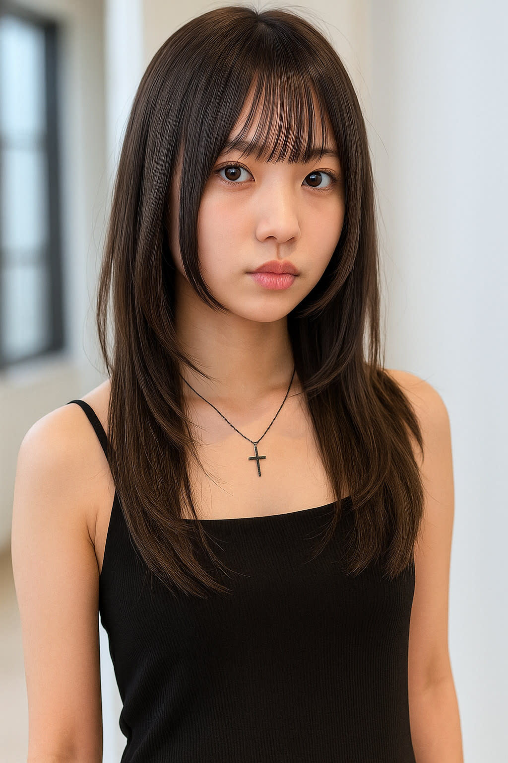 CARE 梅田【ケア ウメダ】のスタイル紹介。韓国シースルーバング艶レイヤー