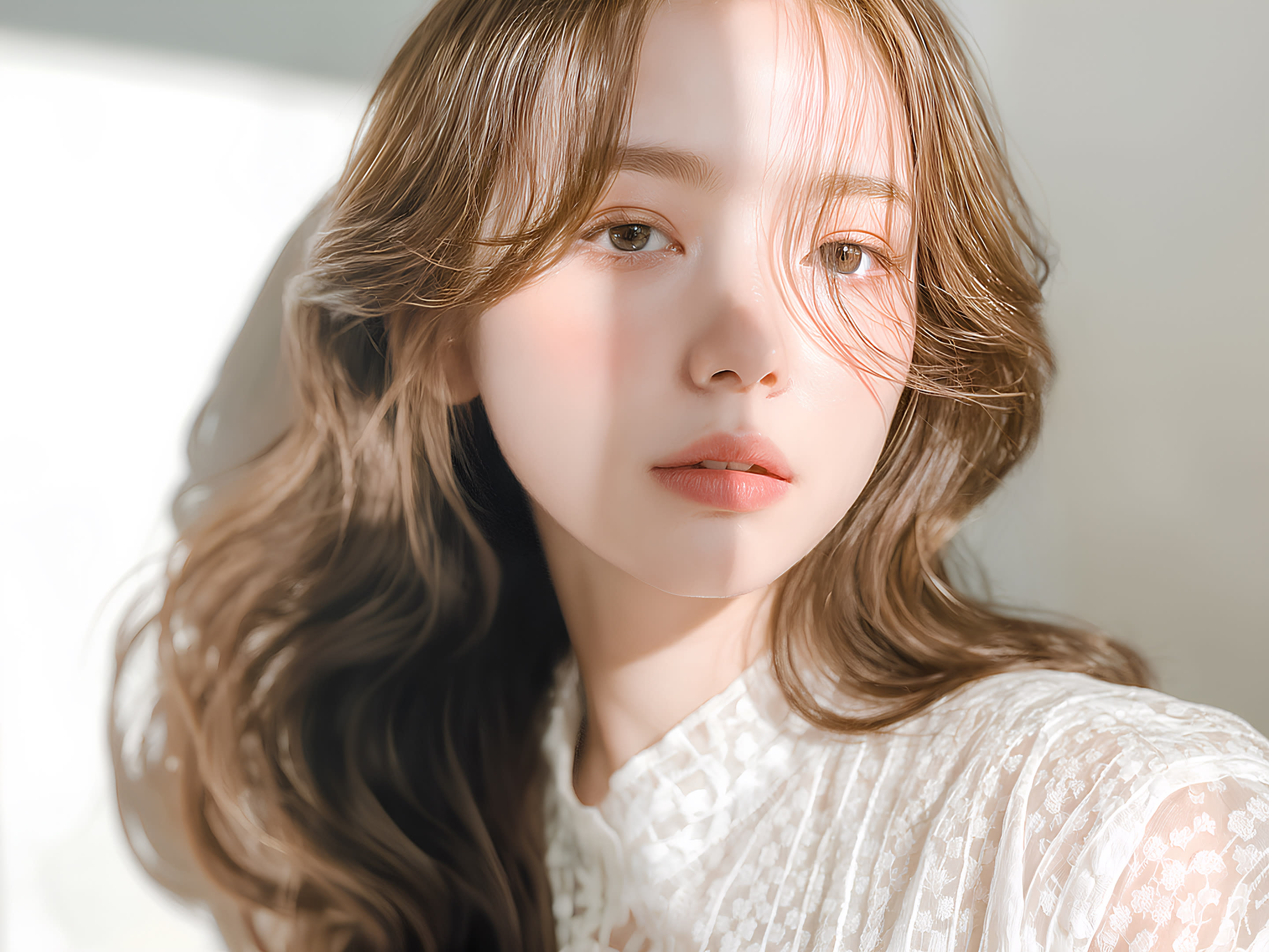 GLANZ 【グランツ】【グランツ】のスタイル紹介。【小顔を叶える】極上ツヤ感の大人シースルーバング×ヨシンモリ