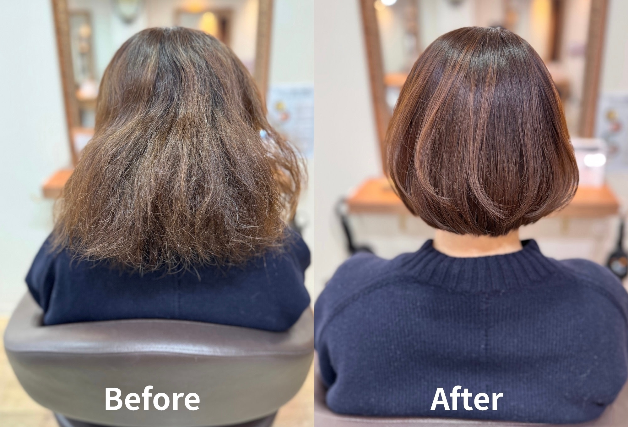 elem.hair design 心斎橋【エレム ヘアデザイン シンサイバシ】のスタイル紹介。【極艶】プレミアム[縮毛矯正] +髪質改善トリートメント