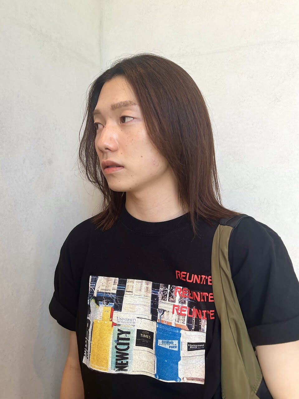 CANAAN hair salon 表参道店【カナン ヘアサロン オモテサンドウテン】のスタイル紹介。メンズロング レイヤー ナチュラルストレート