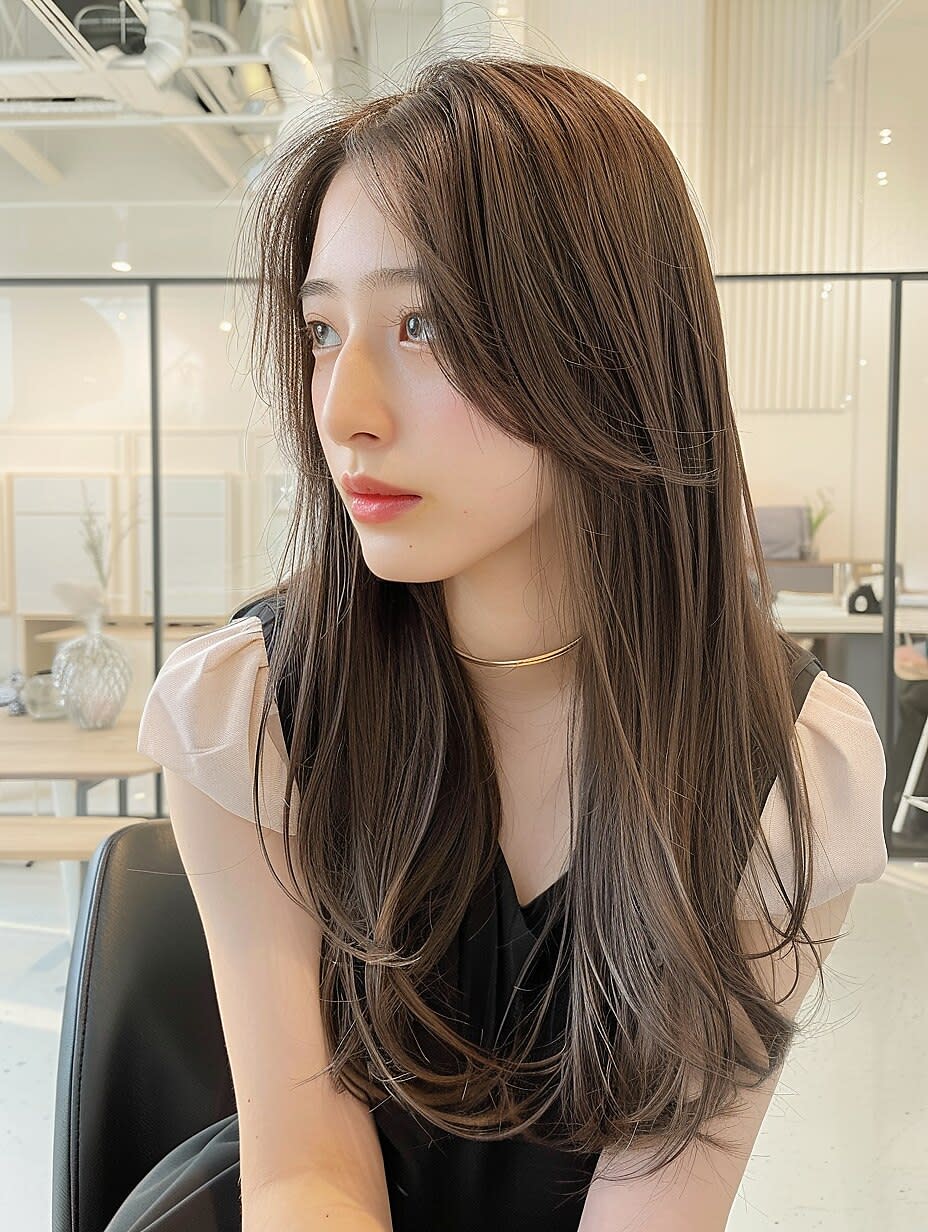 3PeaceHair恵比寿/髪質改善/縮毛矯正【スリーピースヘアエビス カミシツカイゼン シュクモウキョウセイ】のスタイル紹介。3PeaceHair恵比寿髪質改善縮毛矯正×スタイル