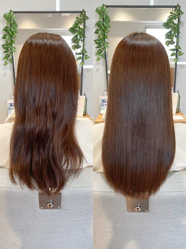 髪質改善専門店 fee 仙台店 [フィー仙台店]【カミシツカイゼンセンモンテン フィー センダイテン】のスタイル紹介。【before→after】髪質改善トリートメント/ツヤ感/