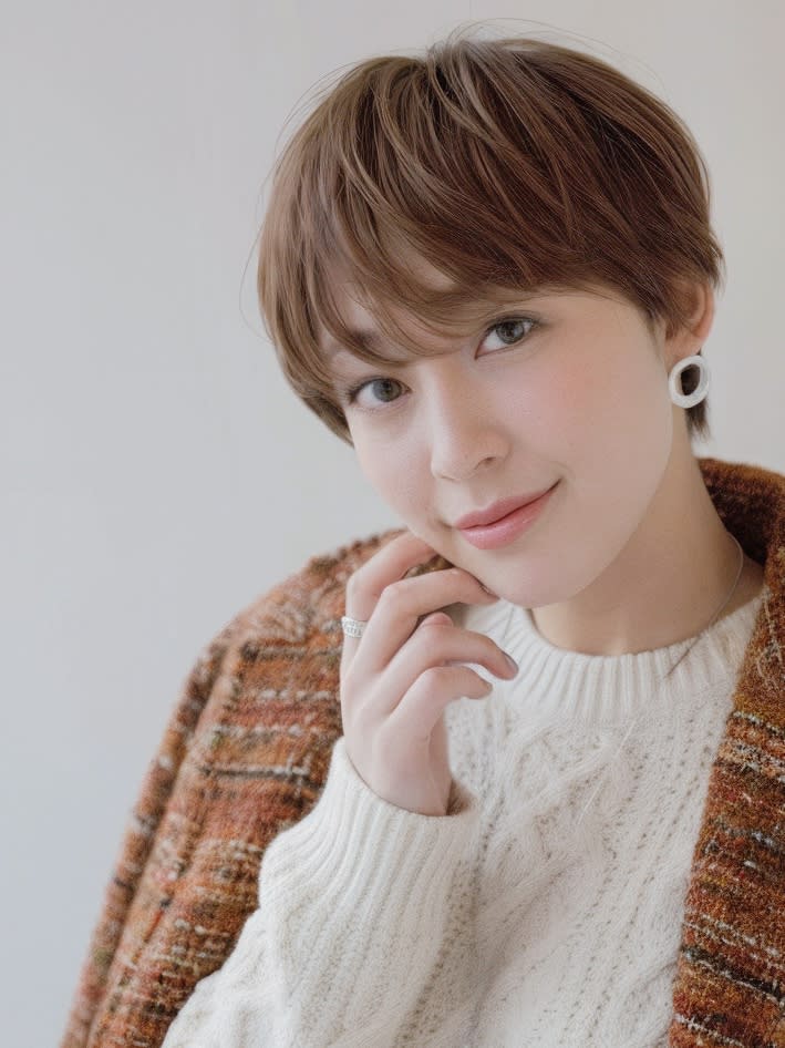 ameri love hair【アメリラブヘアー】のスタイル紹介。大人風ナチュラルショート