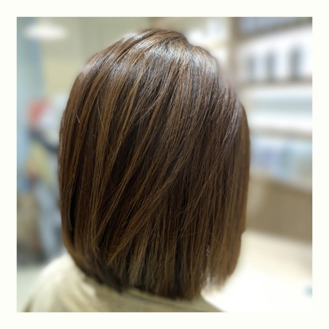 hair+make CLEAR 神楽坂店【ヘアメイククリアカグラザカテン】のスタイル紹介。シアーラインボブ