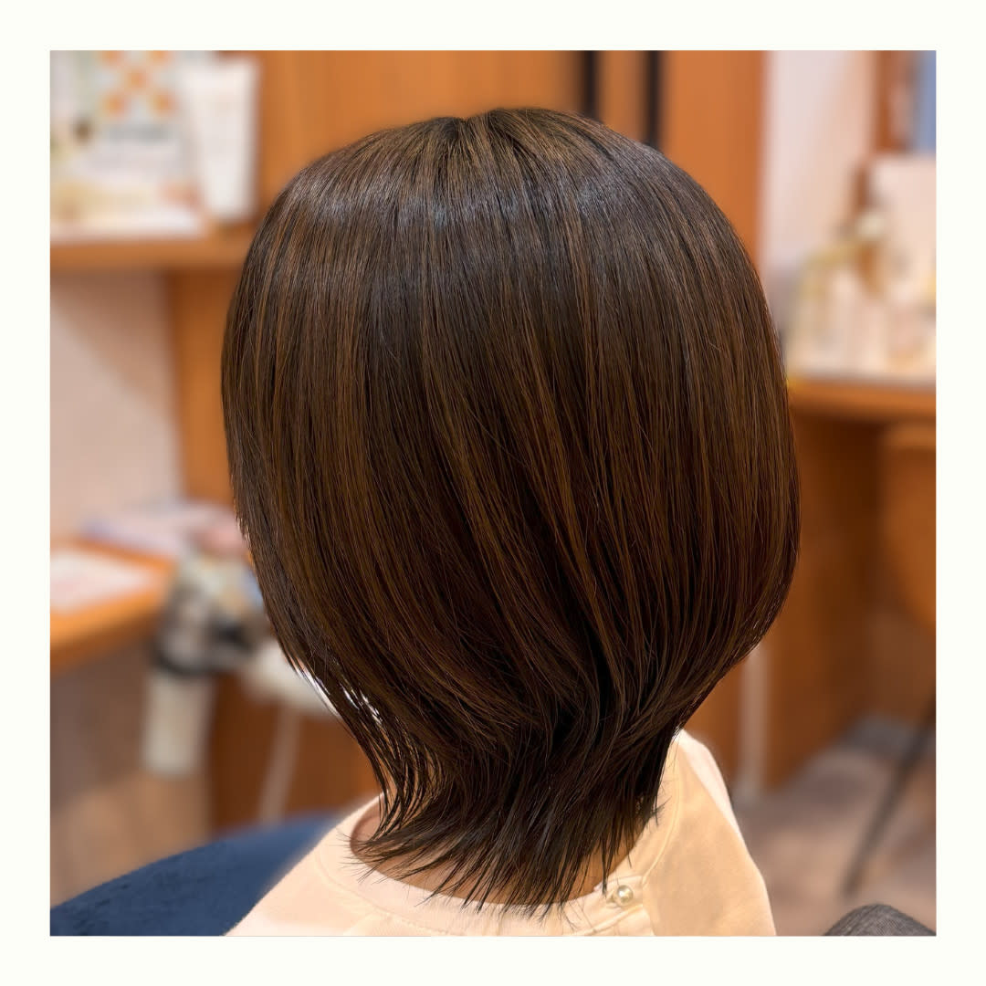 hair+make CLEAR 神楽坂店【ヘアメイククリアカグラザカテン】のスタイル紹介。大人の上品くびれボブ