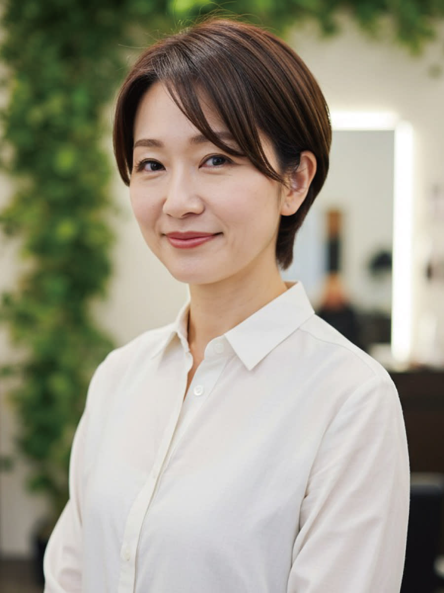 ダメージレスサロン I・STYLE 藤三陽光台店【アイスタイル】のスタイル紹介。30-40代にオススメ★タイトな大人ショート