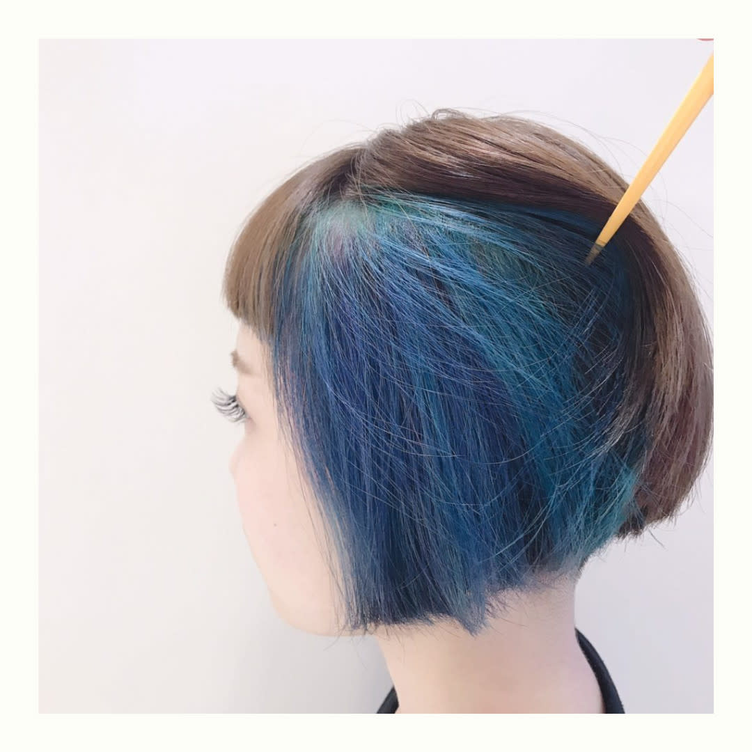 hair+make CLEAR 神楽坂店【ヘアメイククリアカグラザカテン】のスタイル紹介。インナーカラー