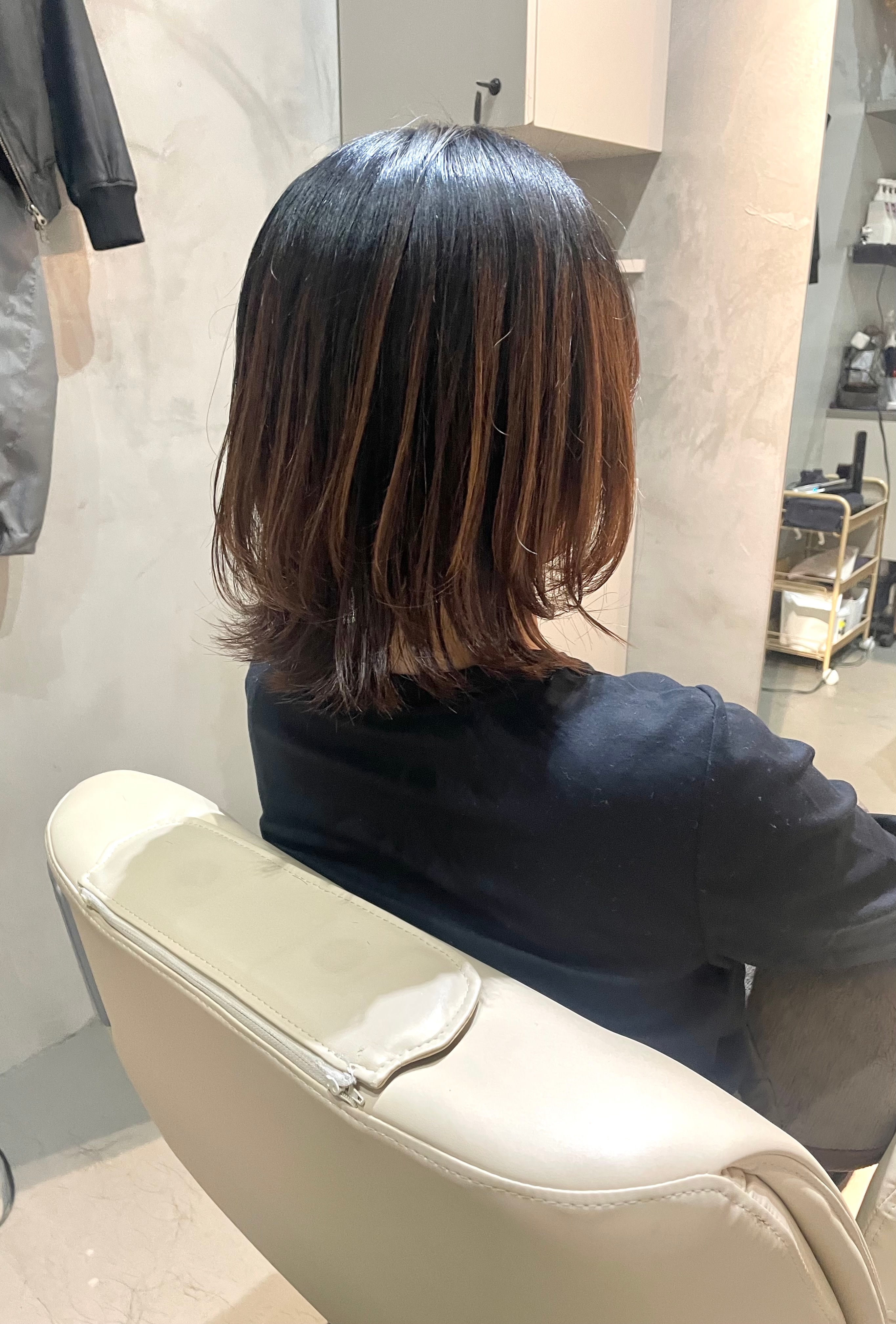 joie 銀座【ジョワ】【ジョワ ギンザ】のスタイル紹介。くびれレイヤーボブ　外はね