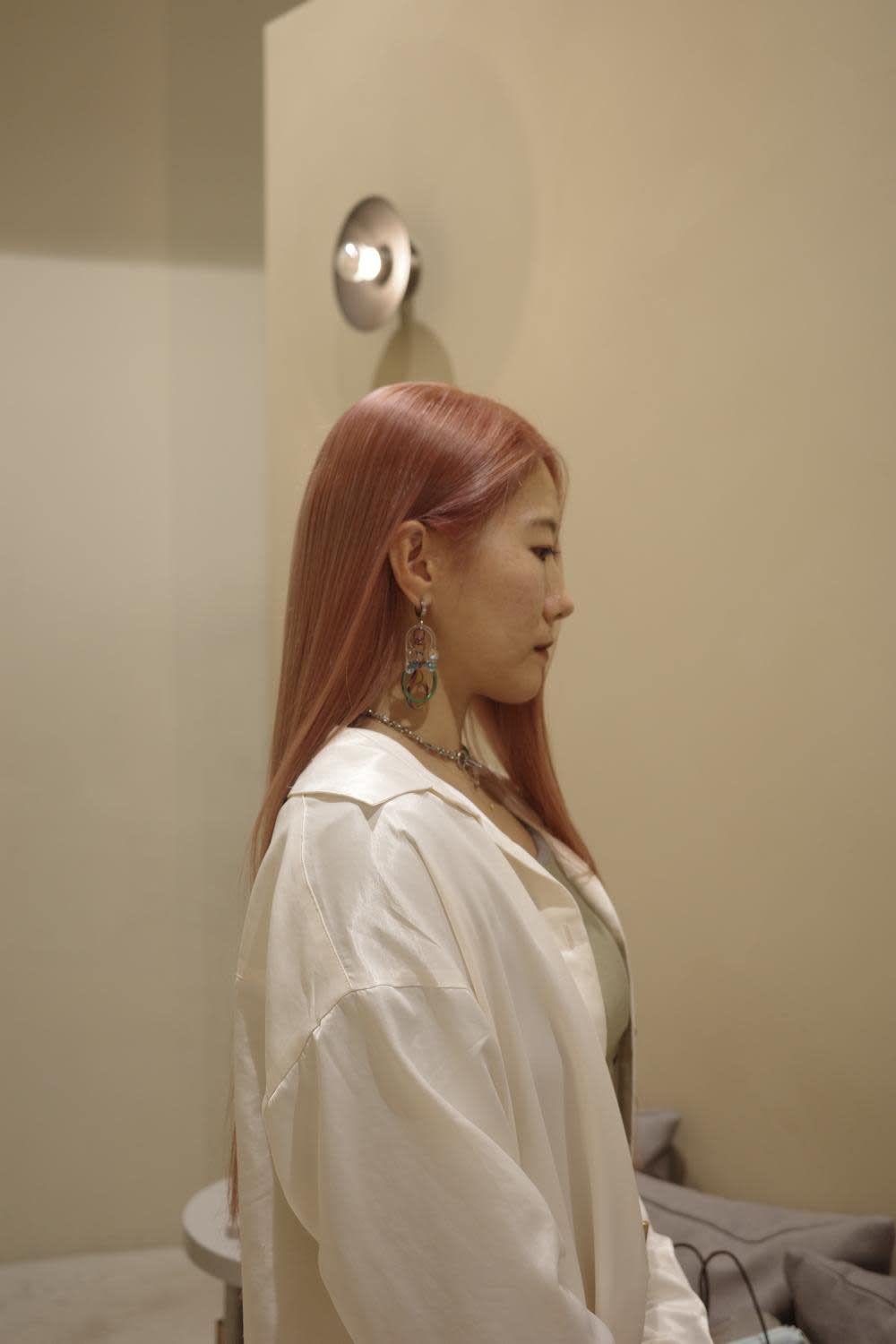 Hair design D. ulu 宇都宮【ヘアーデザイン ディードット ウル】【ヘアーデザイン ディードット ウル】のスタイル紹介。ペールピンク