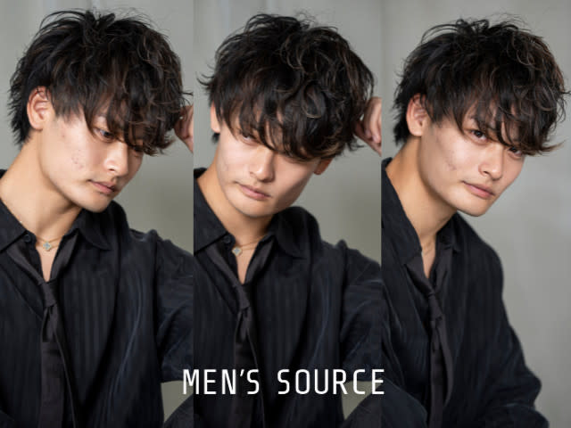MEN'S SOURCE 天王寺阿倍野【メンズソース テンノウジアベノ】のスタイル紹介。無造作スパイラルパーマ/メンズ