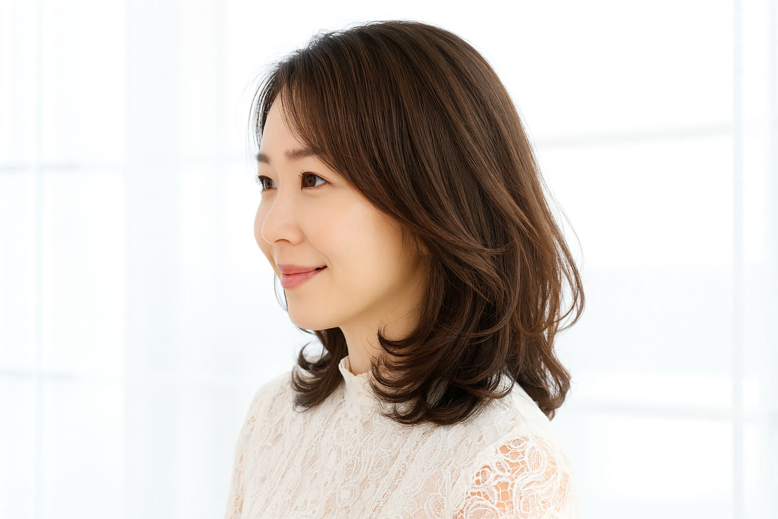 美容室　ヘアー・アーティス【ビヨウシツヘアーアーティス】のスタイル紹介。✨上品で華やか♪大人女性に人気のレイヤーミディアム✨