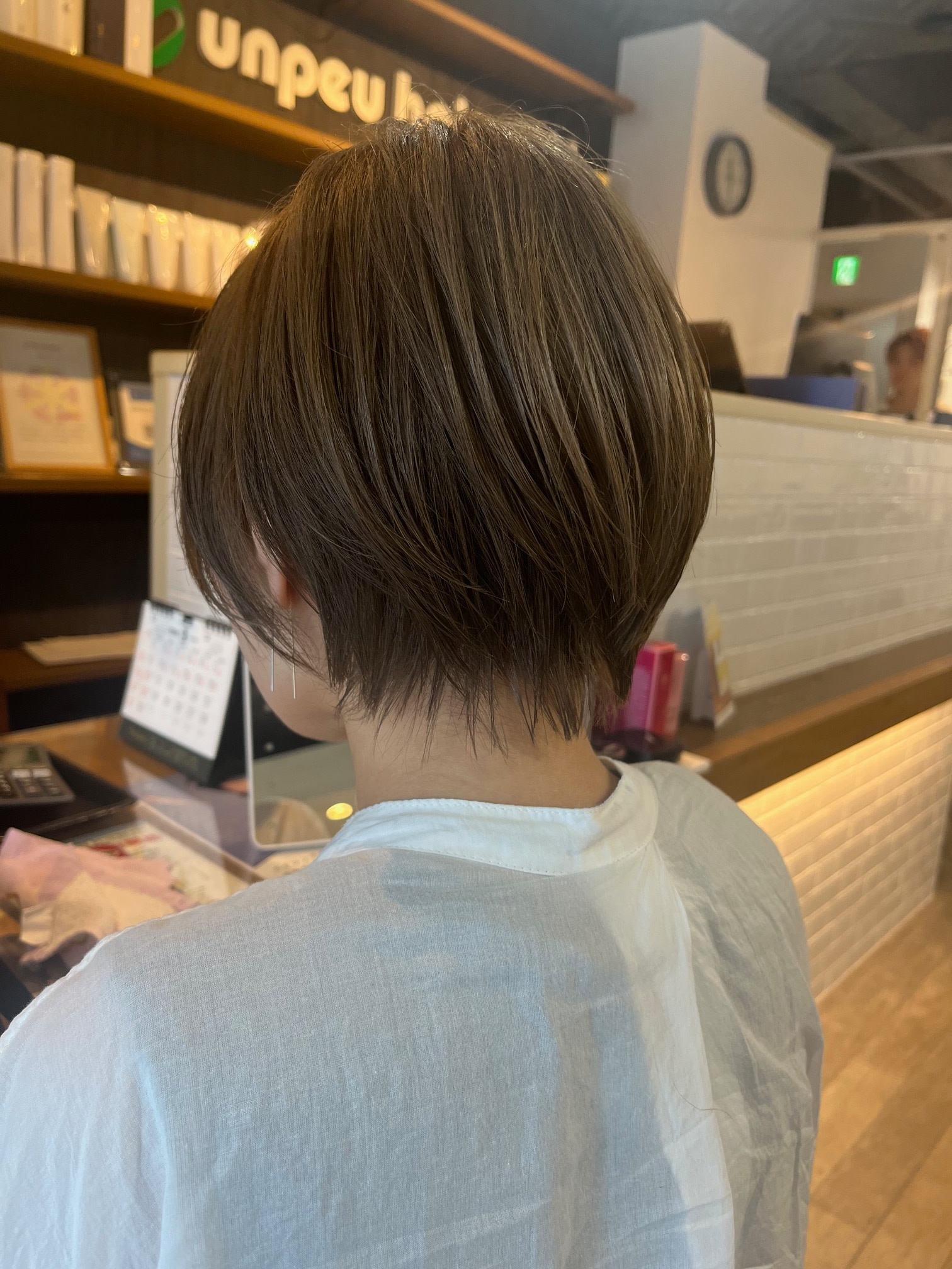 unpeu hair 二条店【アンプヘアーニジョウテン】のスタイル紹介。丸みショート
