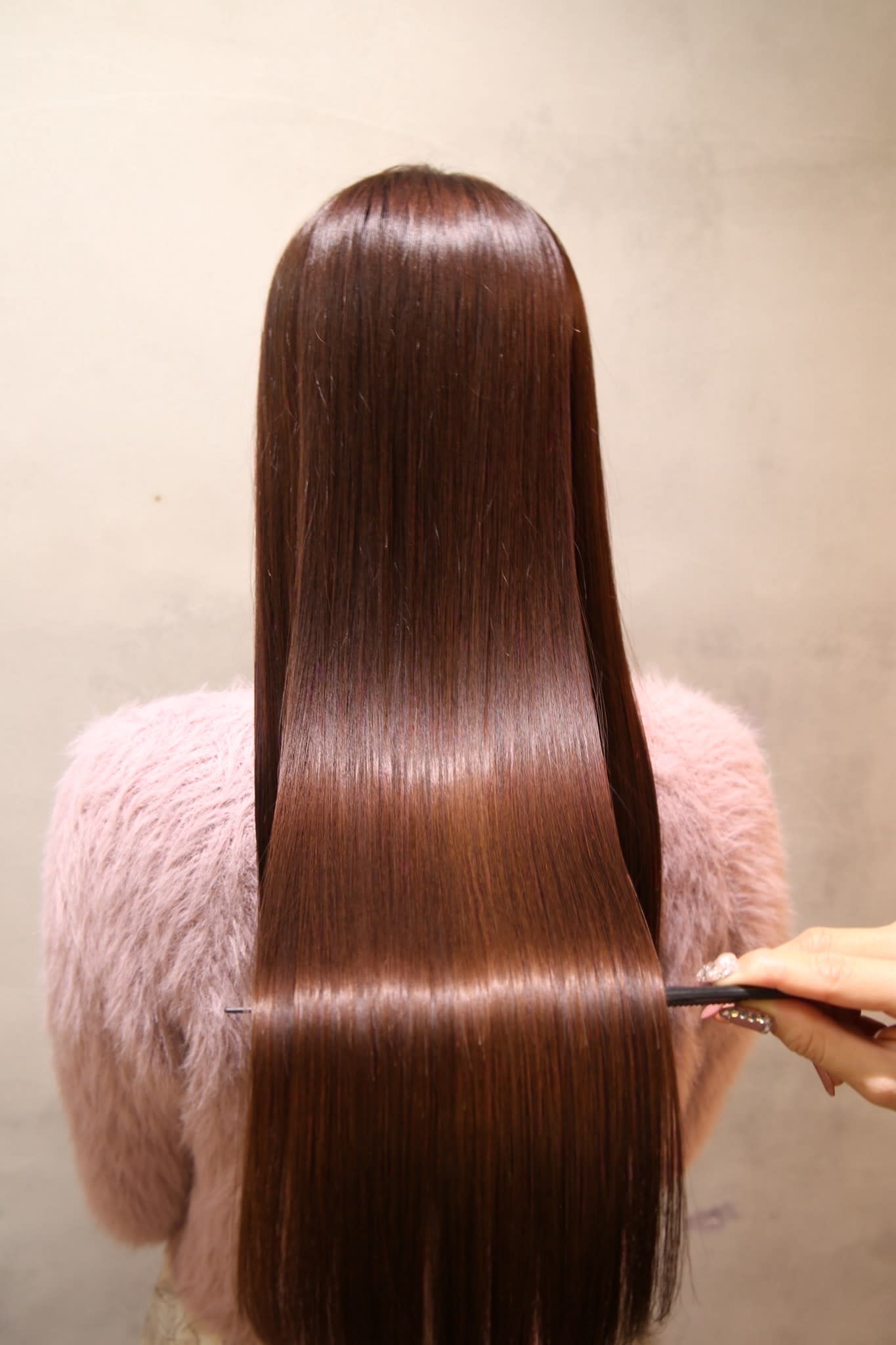 Jewel Box 〜私のトリートメント〜 東梅田店【ジュエルボックス ヒガシウメダテン】のスタイル紹介。アプリコットブラウンカラー×髪質改善トリートメント