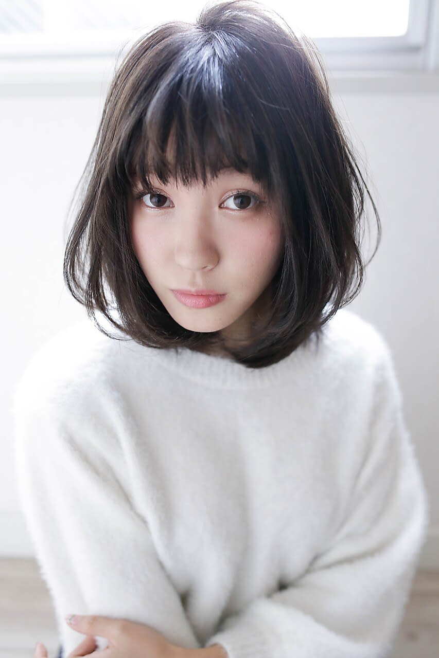 Lolonois 豊中【ロロネー トヨナカ】のスタイル紹介。【Lolonois豊中】ふんわり黒髪ミディアムボブ