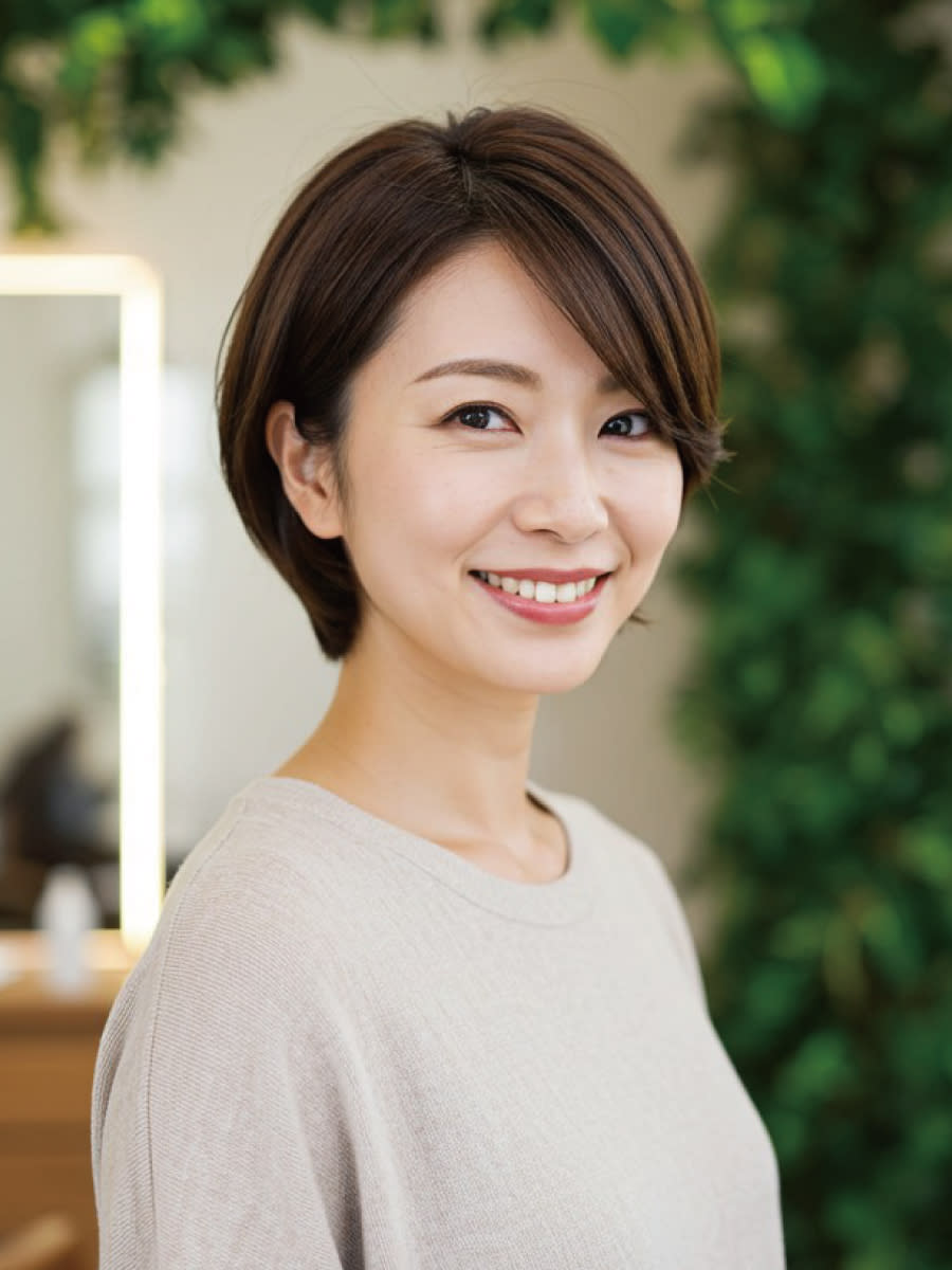 ダメージレスサロン I・STYLE 戸坂店【アイスタイル】のスタイル紹介。30-40代にオススメ★ふんわりエアリーショート